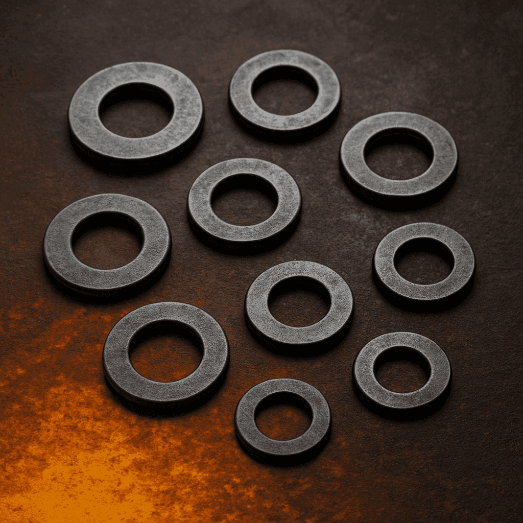 Heat-resistant high-temperature washers for industrial-grade fastener applications. Best washers manufacturer in India, high-tensile washers for industrial applications