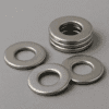 Stainless steel flat washers used in industrial machinery for corrosion resistance and load distribution. Best washers manufacturer in India