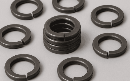 Phosphated washers for rust resistance in industrial fasteners